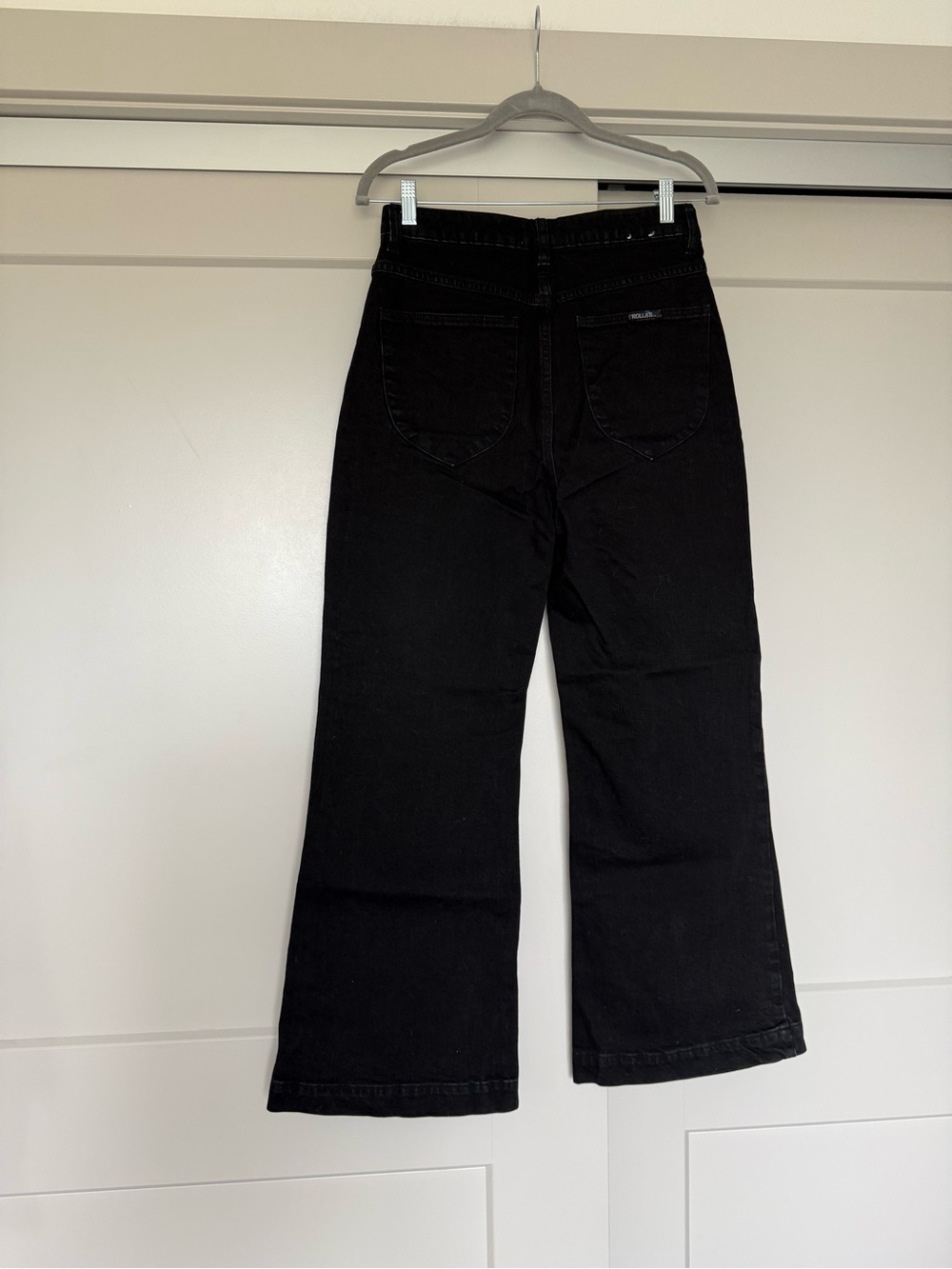 Rolla’s G’day Mate High rise Wide Leg Black Jeans
